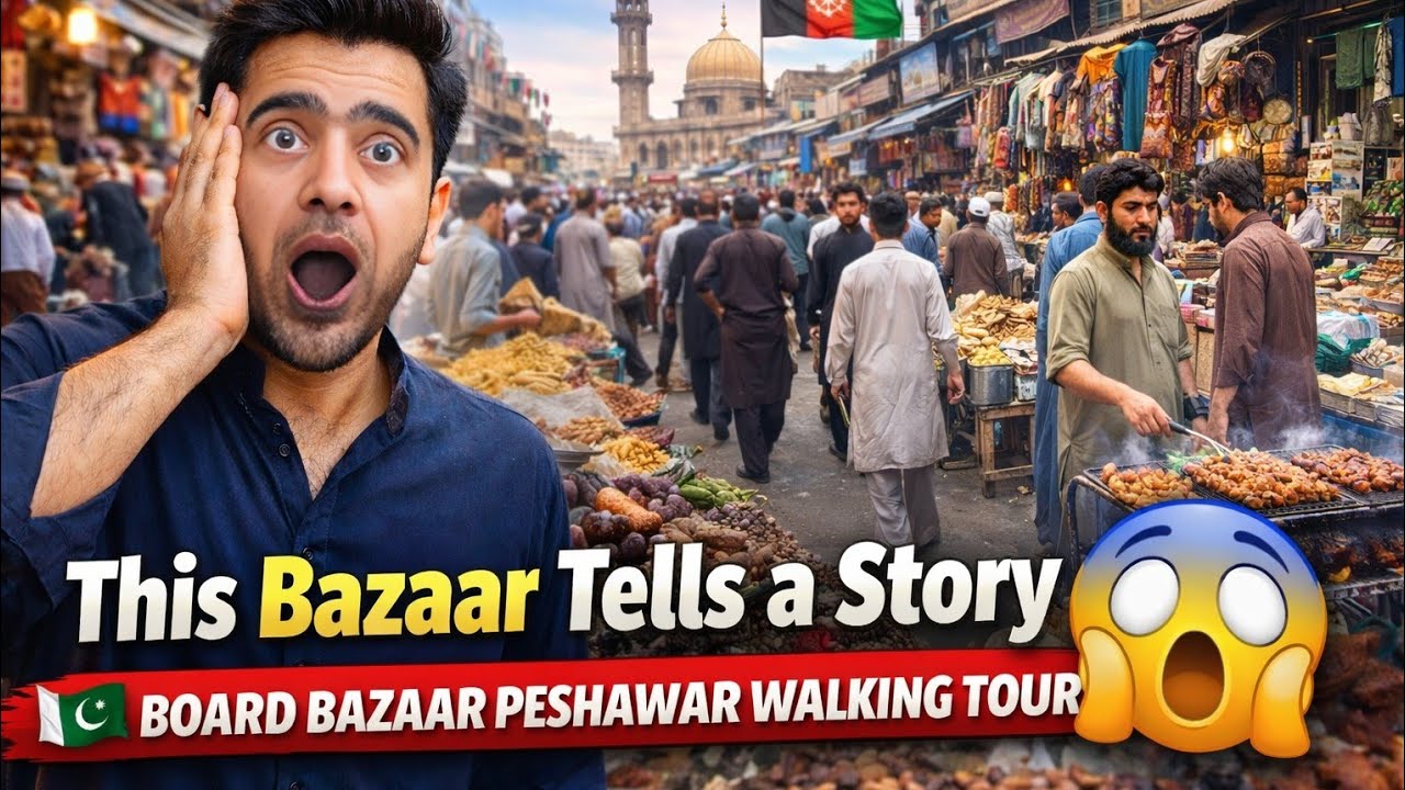 This Bazaar Tells a Story 🇵🇰 | Board Bazaar Peshawar Walking Tour