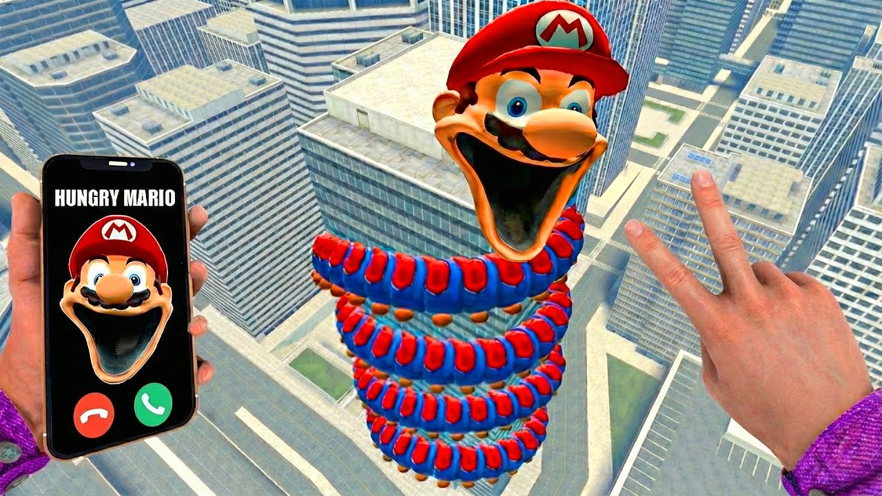 Something Terrifying Happens When Hungry Worm Mario Calls You in Garry’s Mod