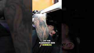 Tattooed Guy Installs Audi Passenger Airbag EASILY! #shorts