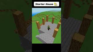 Minecraft starter single player house 🏡 tutorial #minecraft #games