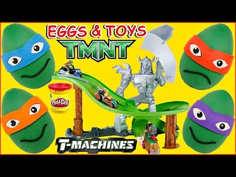 teenage-mutant-ninja-turtles-t-machines-turtles-revenge-track-+-tmnt-play-doh-surprise-eggs