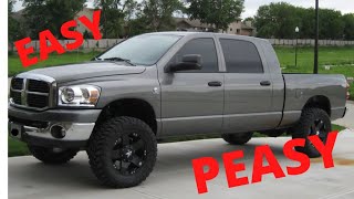 2006 Dodge Ram 2500 Cummins. Transmission removal. (48RE)