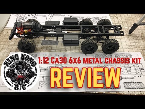Video King Kong RC CA30 6x6 Metal Chassis KIT REVIEW & over... - youtube