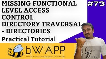 bwapp directory traversal || directory traversal vulnerability || bwapp tutorial | Cyber World Hindi