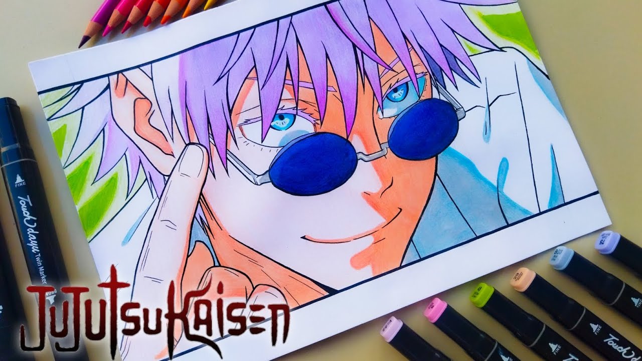 Coloring - Gojo Satoru From Jujutsu Kaisen ( Fahmi_Art) #part2 - YouTube