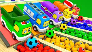 Baby Shark + Humpty Dumpty song | Small trucks - they can handle any obstacle! | Baby Nursery Rhymes