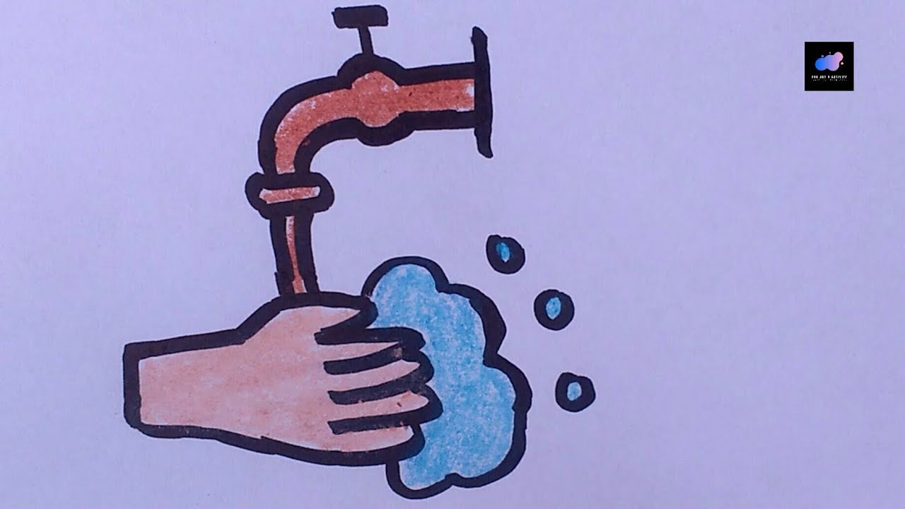 Handwash Drawing How to Draw A Washing Hands easy Coronavirus