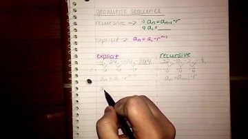 How to write recursive and explicit formula for Geometric Sequence