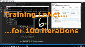 What happens if we train the LeNet model for 100 iterations?
