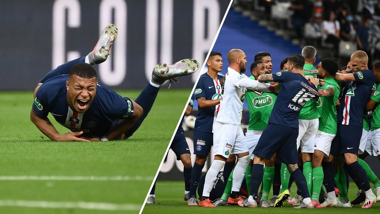 Kylian Mbappe Injury Sparks 22 Man Brawl In Coupe De France Final Mbappe Leaves The Field In Tears The Global Herald