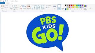 How to draw the PBS Kids Go! logo using MS Paint | How to draw on your computer