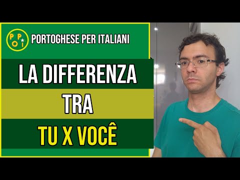 La differenza tra Tu x Você | POPI - Portoghese per Italiani