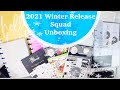 New Winter Release 2021/Squad Unboxing/ The Happy Planner