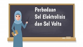 perbedaan sel elektrolisis dan sel volta KIMIA KELAS XII