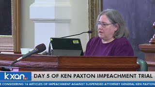Witness discusses giving Ken Paxton ethics advice about alleged affair