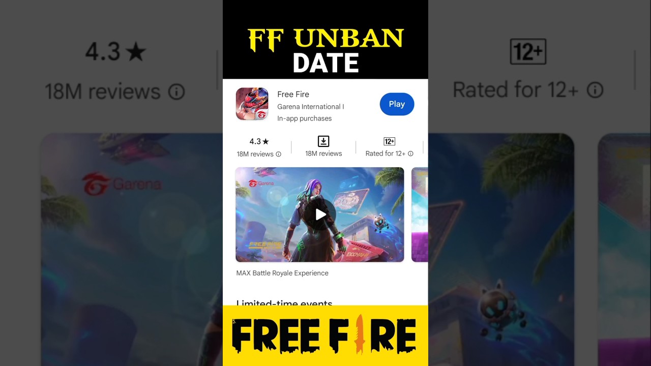😱 ff unban date 