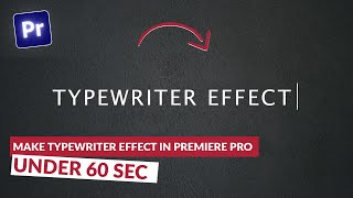 How to make Typewriter Effect | Premiere Pro 2023