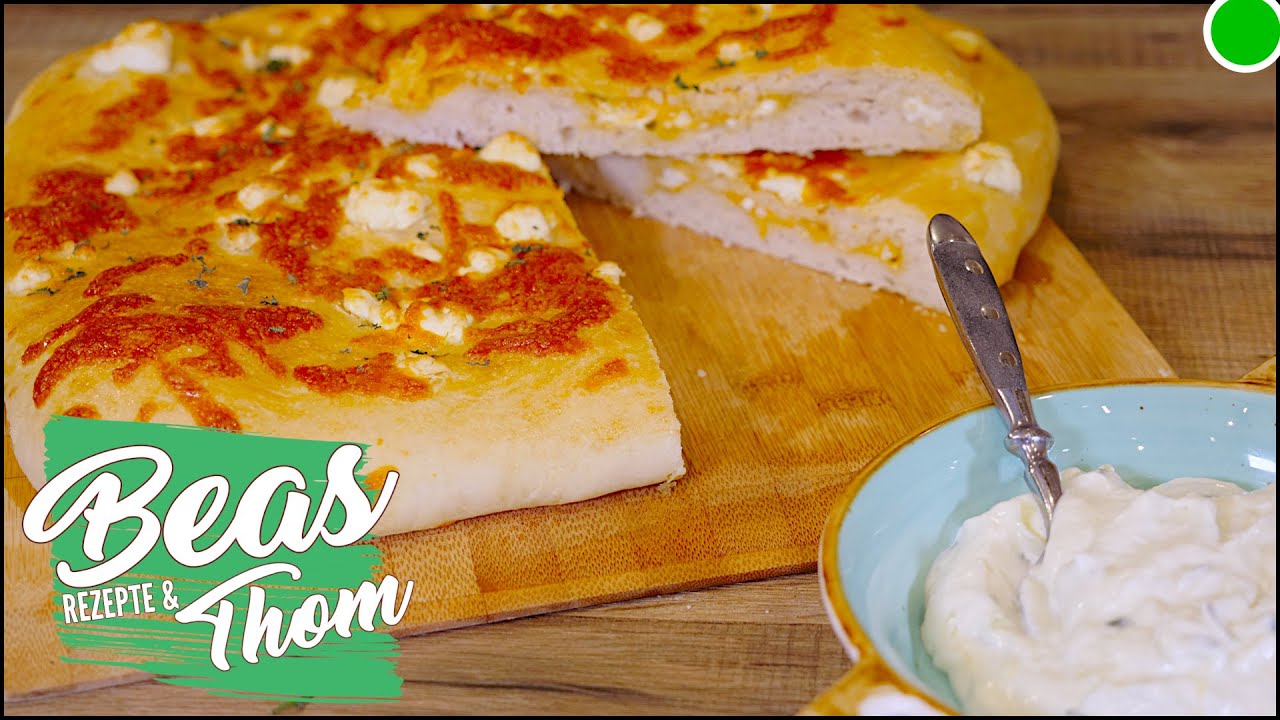 Griechisches Käsebrot - Grillbeilage oder Snack