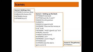 Scripts in knowledge representation