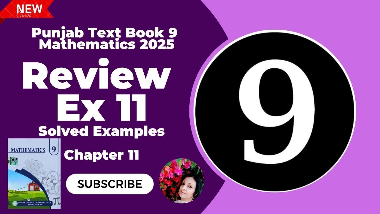 9th Class Math New Book 2025 Review Ex 11 || Class 9 Math Ch 11 Review ...
