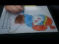 Color The picture Of Santa Claus And The Robot Cat Climbing A Chimney 20 - Open and Closed