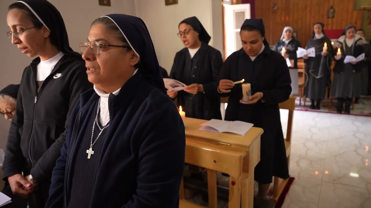 تجديد النذور  الرهبانية بعيد الحياة المكرسة بايبارشية القوصية وحضور الاخوات بايبارشية اسيوط