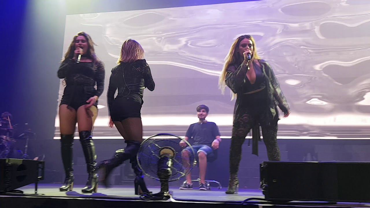 Lonely night. Fifth Harmony PSA tour Abu Dhabi. 16th March 2018