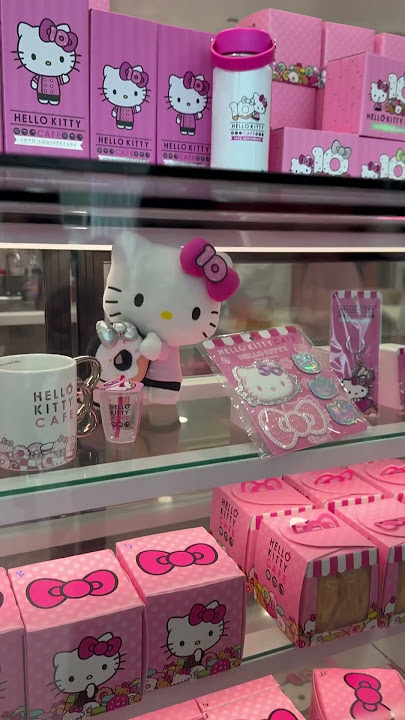 Bucket list item - Tried donuts and lemonade at Hello Kitty Cafe #shorts #hellokitty #dessert #food