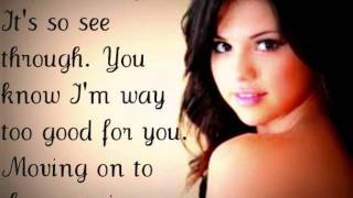 Selena gomez - sick of you [[with lyrics on screen]]