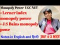 Monopoly power ugc net
