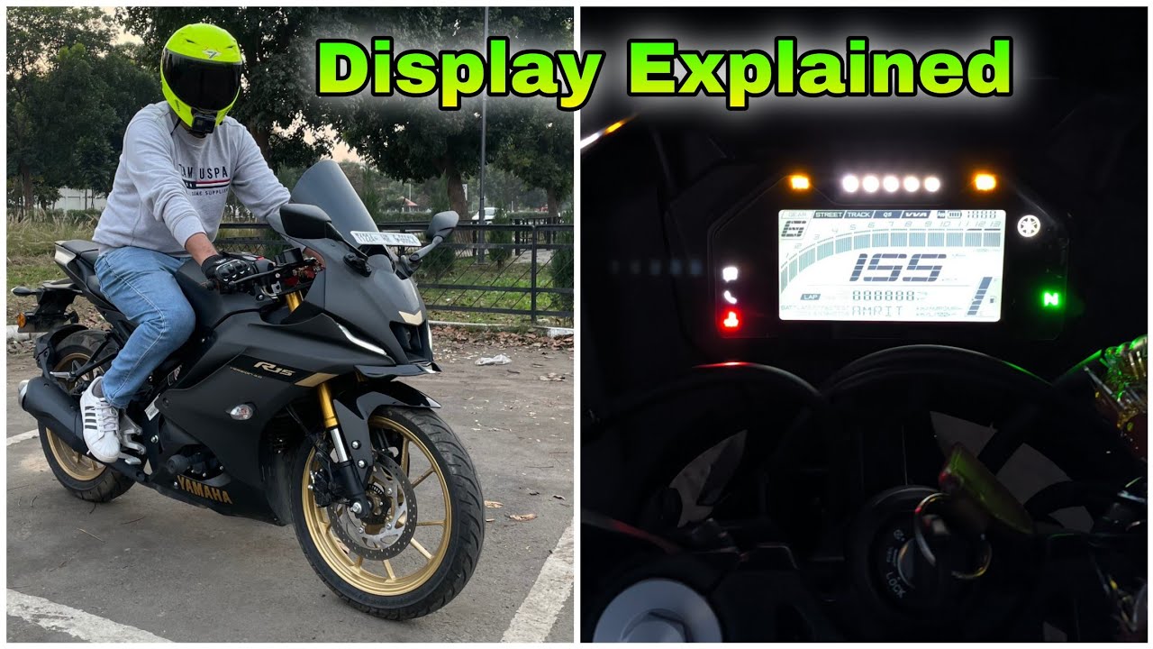Yamaha R15 Console Yamaha R15 V4 Instrument Console Explained – Full Features & Indicators ...