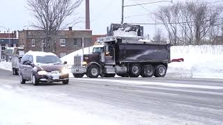 Nelson Trucking Digs Out Dave Hallman Chevrolet after Historic 80+ Inch Erie, PA Snowstorm