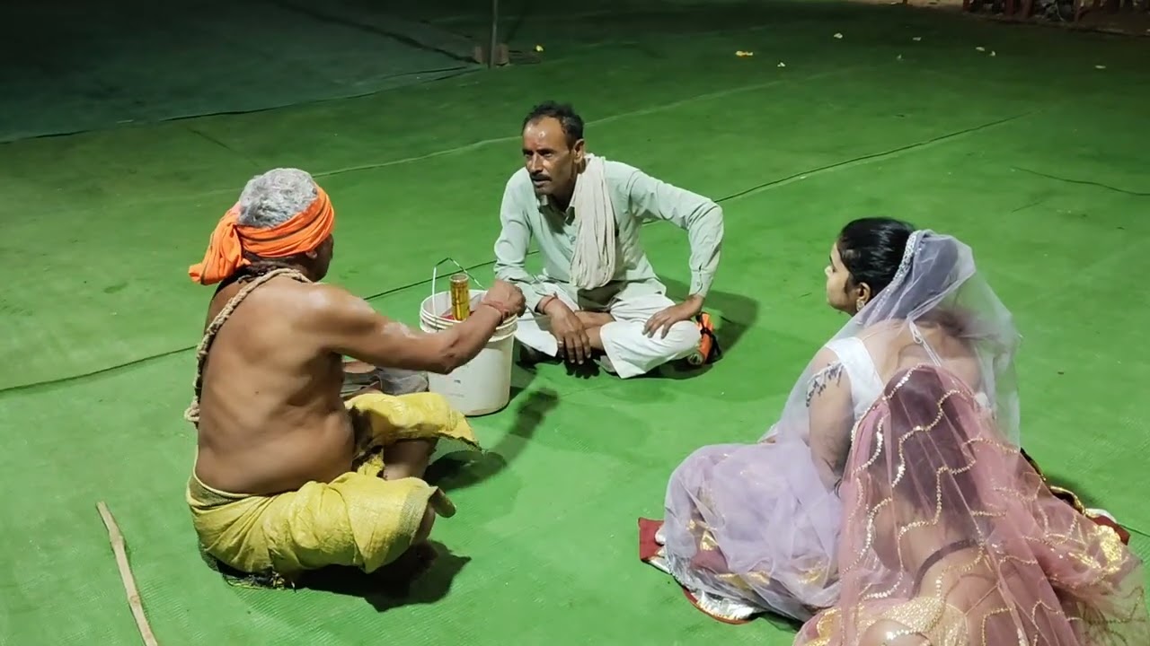 देसी बुंदेलखंडी खड़ी राई स्वांग बाबा ने घात लगाई कमल पप्पू प्रकाश यादव की देसी राई सिमरिया कार्यक्रम