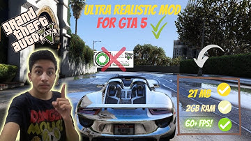 Best Ultra Realistic Mod For GTA V | 27MB Only + 2GB Ram + No Fps Drop | Better Than Redux Mod