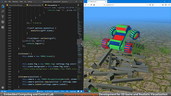 THREE & CANNON, (3D Graphics and Physics Engines)