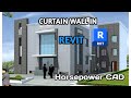 Revit tutorial: How to create curtain wall - Curtain Grid - Mullion in | #revit @horsepowercad