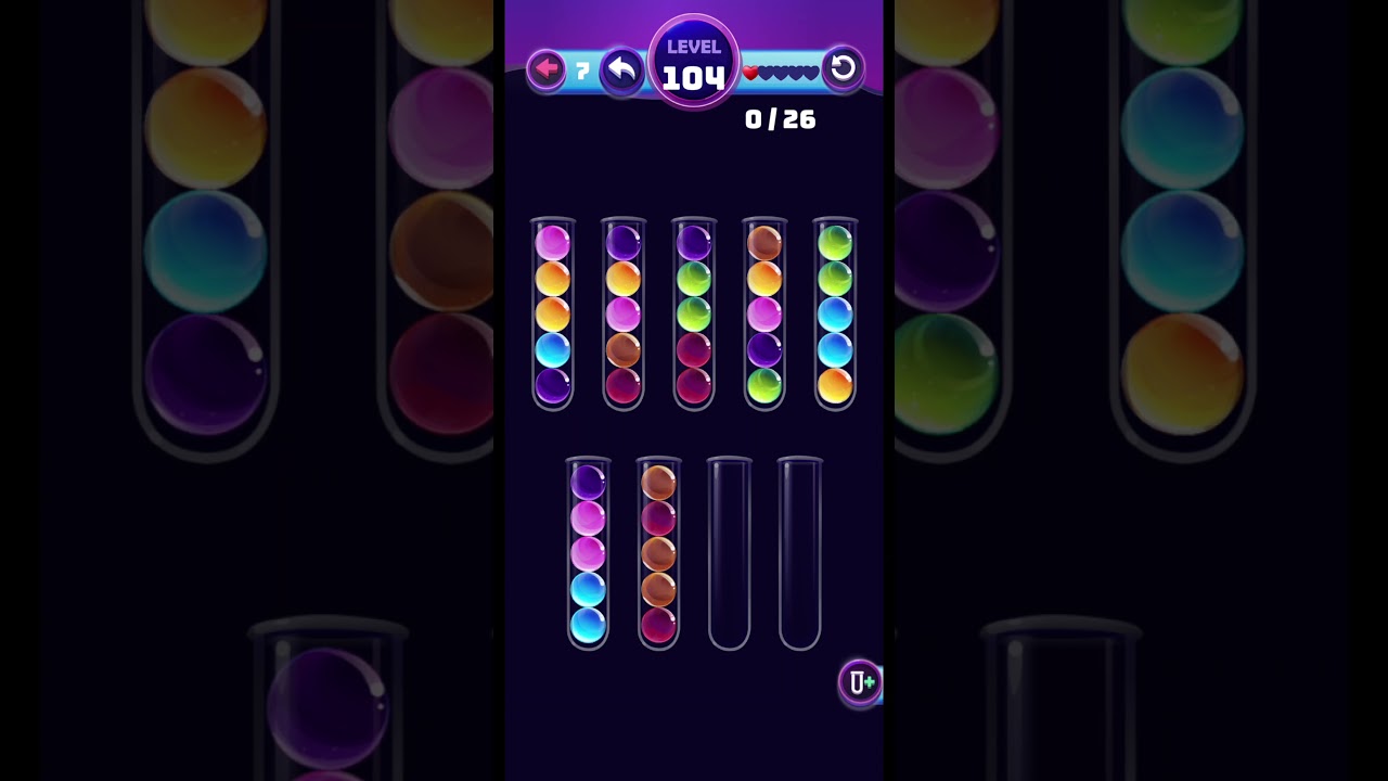 solution colors sorting game challenge level 104