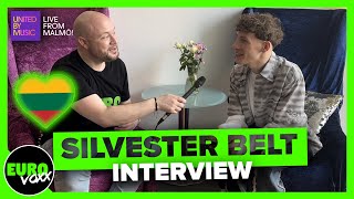 🇱🇹 SILVESTER BELT - ‘LUKTELK’ (INTERVIEW) // Lithuania Eurovision 2024 // Live from Malmö