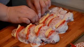 Куриная грудка с помидором и сыром Куриная грудка с помидором и сыром