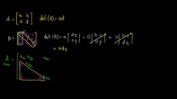 Determinante de matriz triangular superior