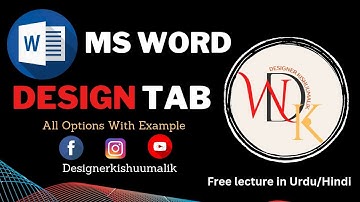 Microsoft Word Design Tab All Functions | Learn Microsoft Word | Microsoft Word