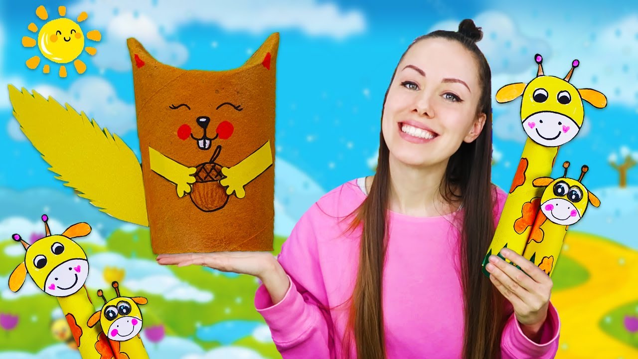 PRAVIM VJEVERICU I ŽIRAFU OD KARTONA