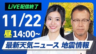 ウェザーニュースの配信のサムネイル画像