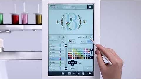 [BrotherSupportSewing] Changing the colors of the embroidery pattern / 模様の糸色を変更する