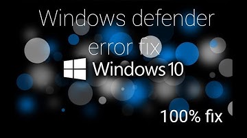 Threat Service has stopped Error|Windows defender antivirus|100% fixed|2020