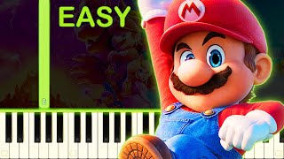 Video thumbnail of "THE SUPER MARIO BROS. MOVIE THEME - EASY Piano Tutorial"