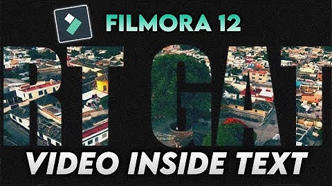 FILMORA 12: VIDEO INSIDE TEXT | ZOOM IN AND OUT USING FILMORA