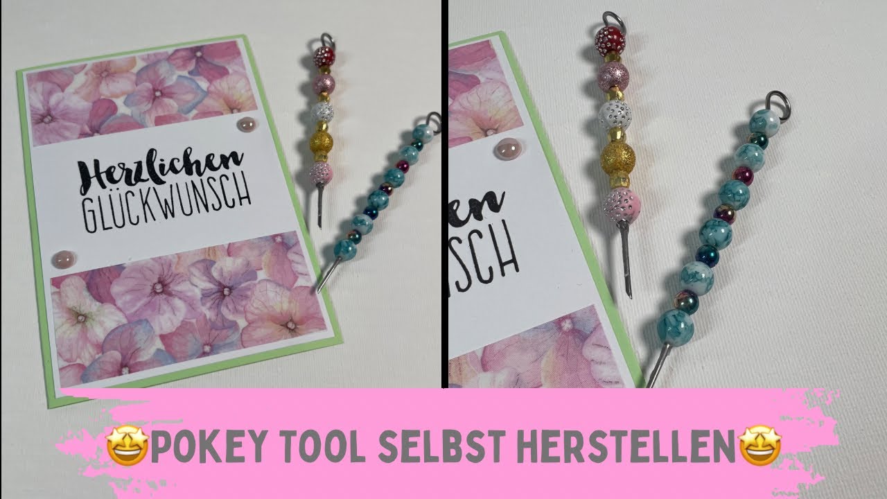 Pokey Tool ( oder wie ich es nenne „Pieksding“😅) selbst herstellen 🤩+ schnelle Kartenidee 😍