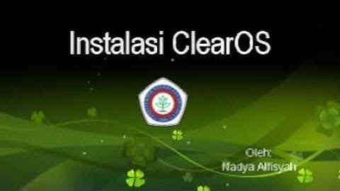 Instalasi ClearOS 7 Community via VirtualBox