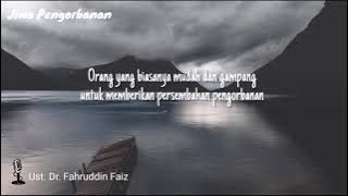 Story WA. Dr.Fahrudin Faiz 'Jiwa Pengorbanan(empati). NGAJI FILSAFAT